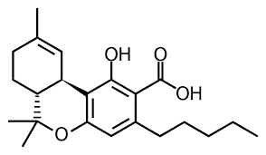thca vs delta 9 - % 3 THCA Chemical Structure